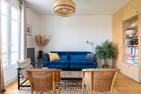 Appartement traversant au dernier étage avec vue dégagée