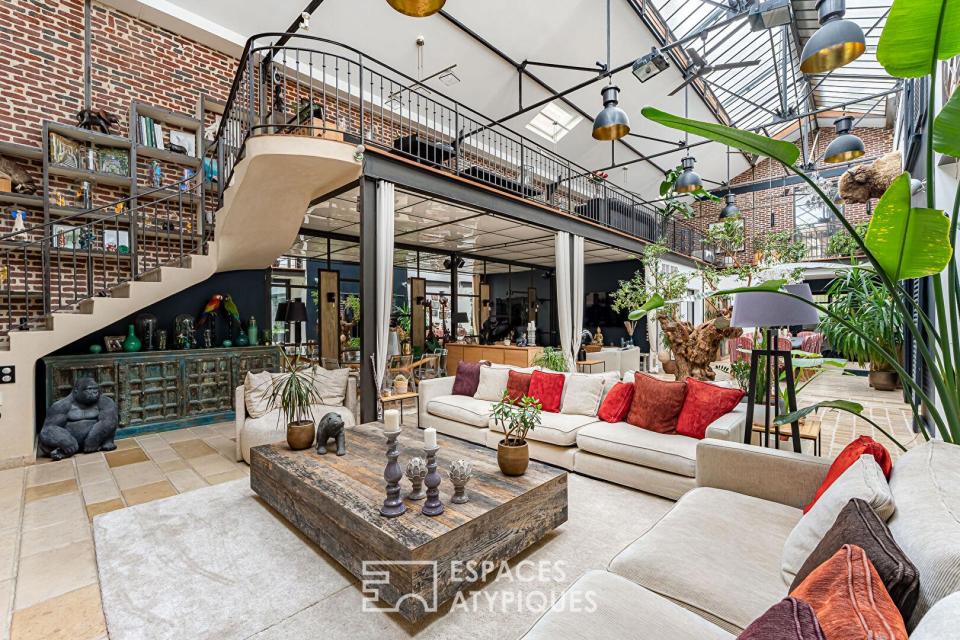 Maison loft d'exception avec terrasse plein ciel, quartier Bécon