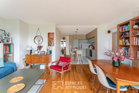 Appartement rénové par architecte au sein de la résidence Fernand Pouillon à Boulogne
