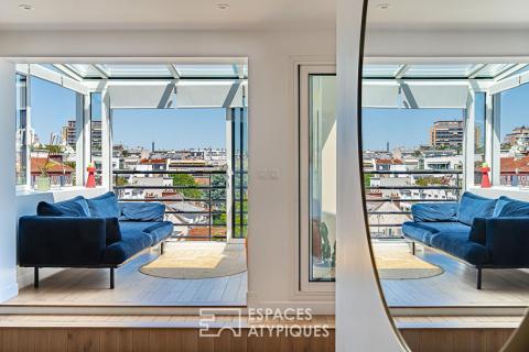 Penthouse confidentiel et terrasse plein ciel, dans le quartier Parchamp – Albert-Kahn