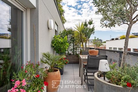 Appartement contemporain avec terrasse plein ciel dans Malakoff centre