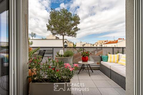 Appartement contemporain avec terrasse plein ciel dans Malakoff centre