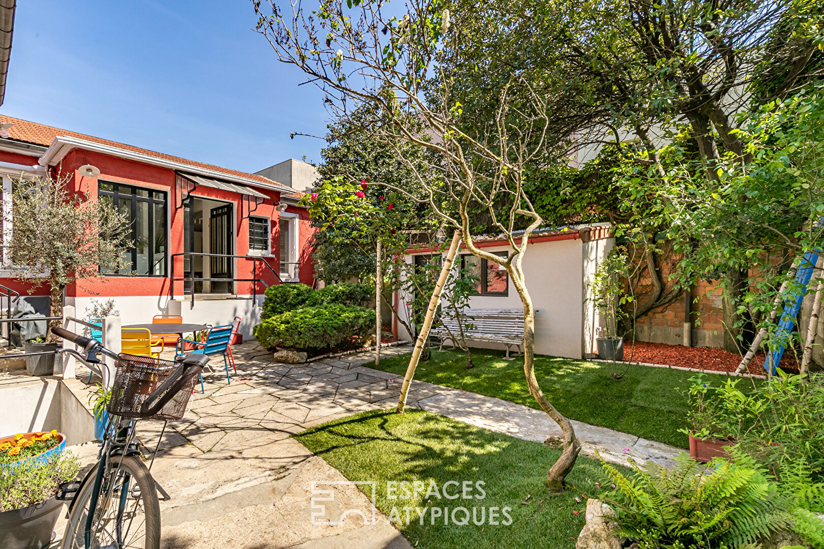 Renovated house with garden and outbuilding