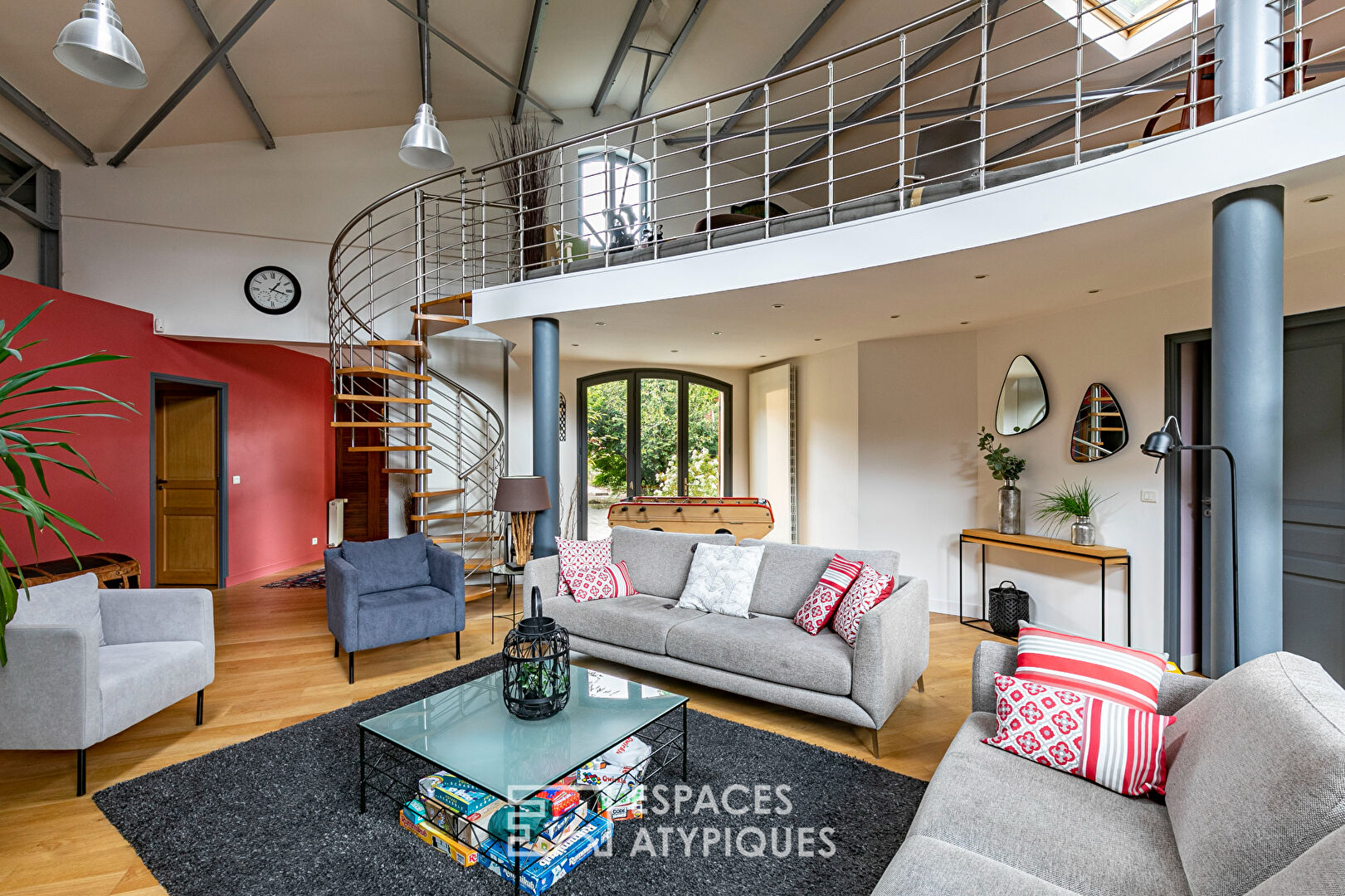 Former garage converted into a Loft with landscaped garden