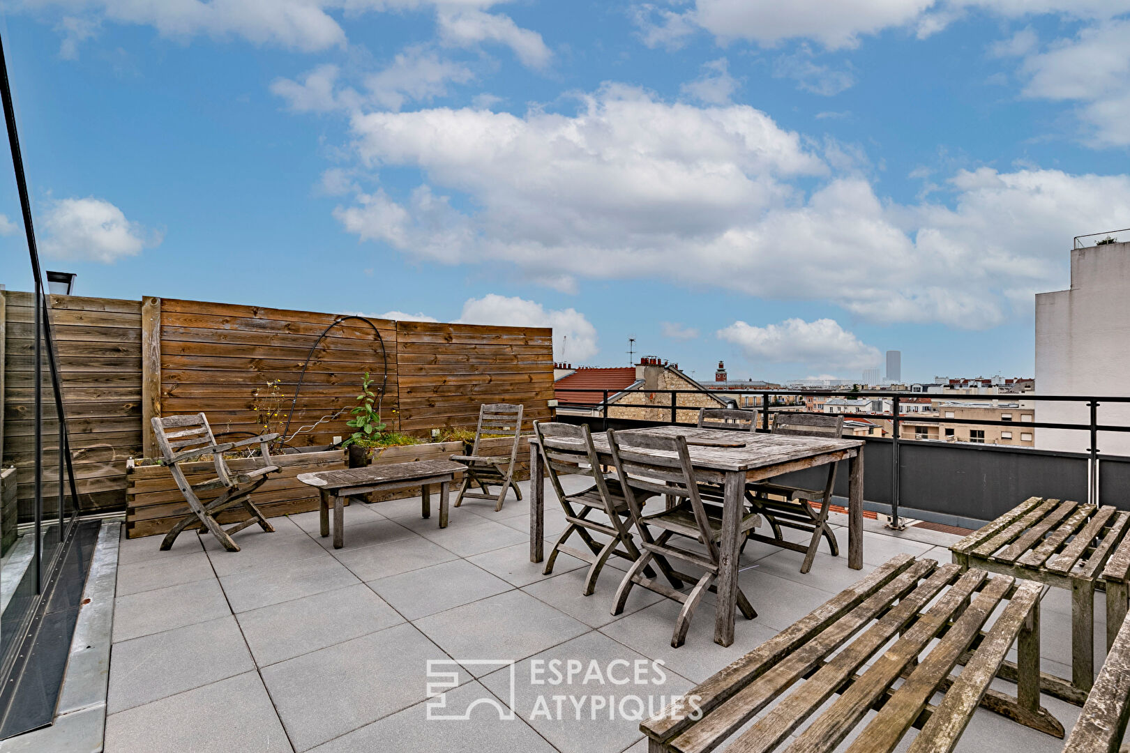 Duplex avec toit terrasse