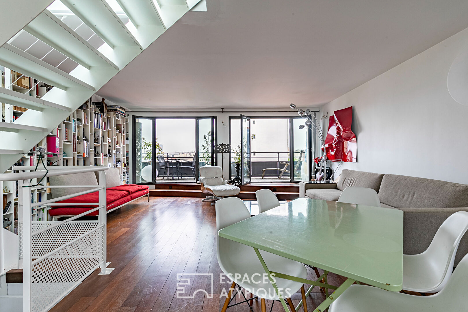 Rooftop duplex.