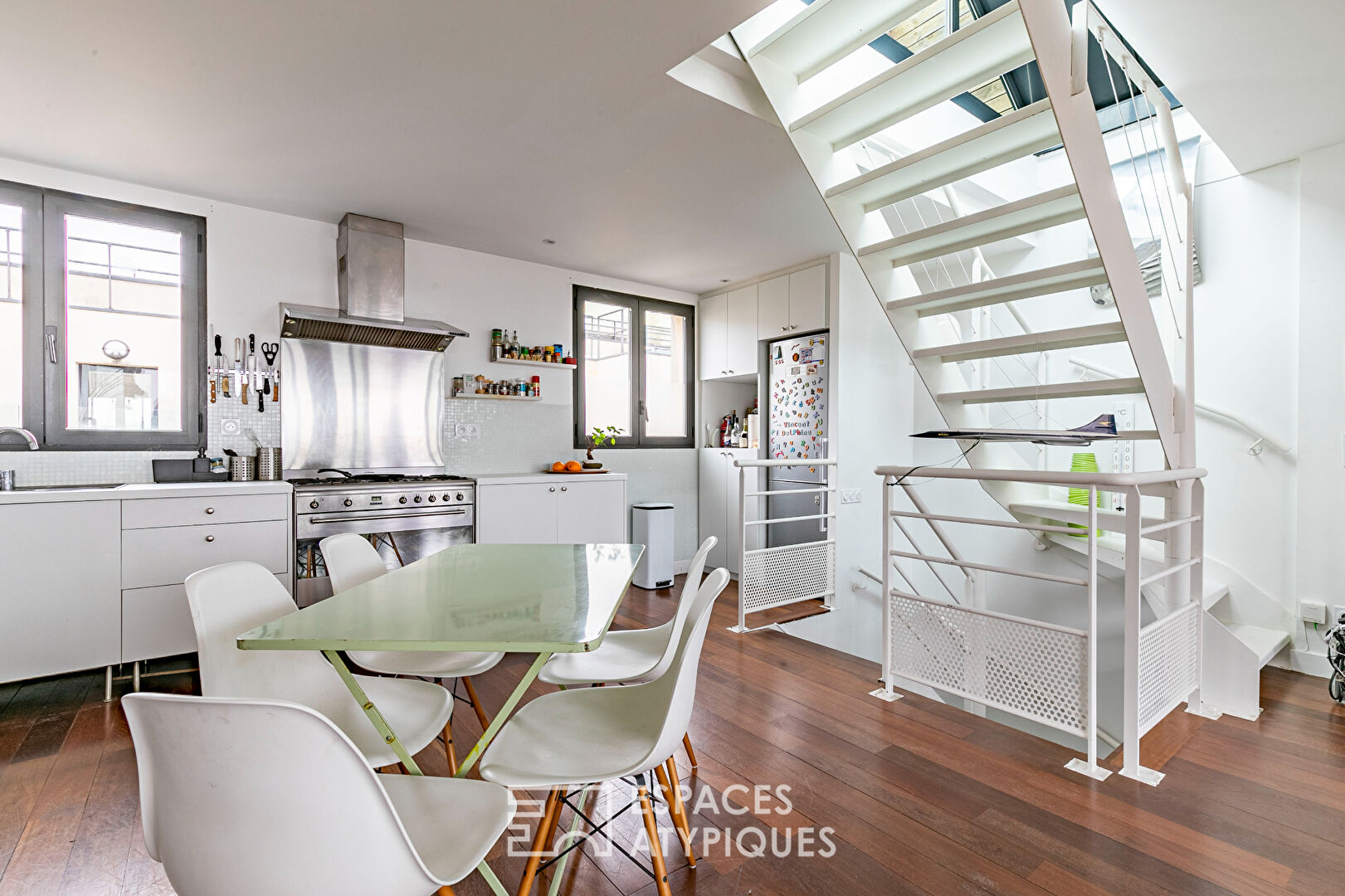 Rooftop duplex.
