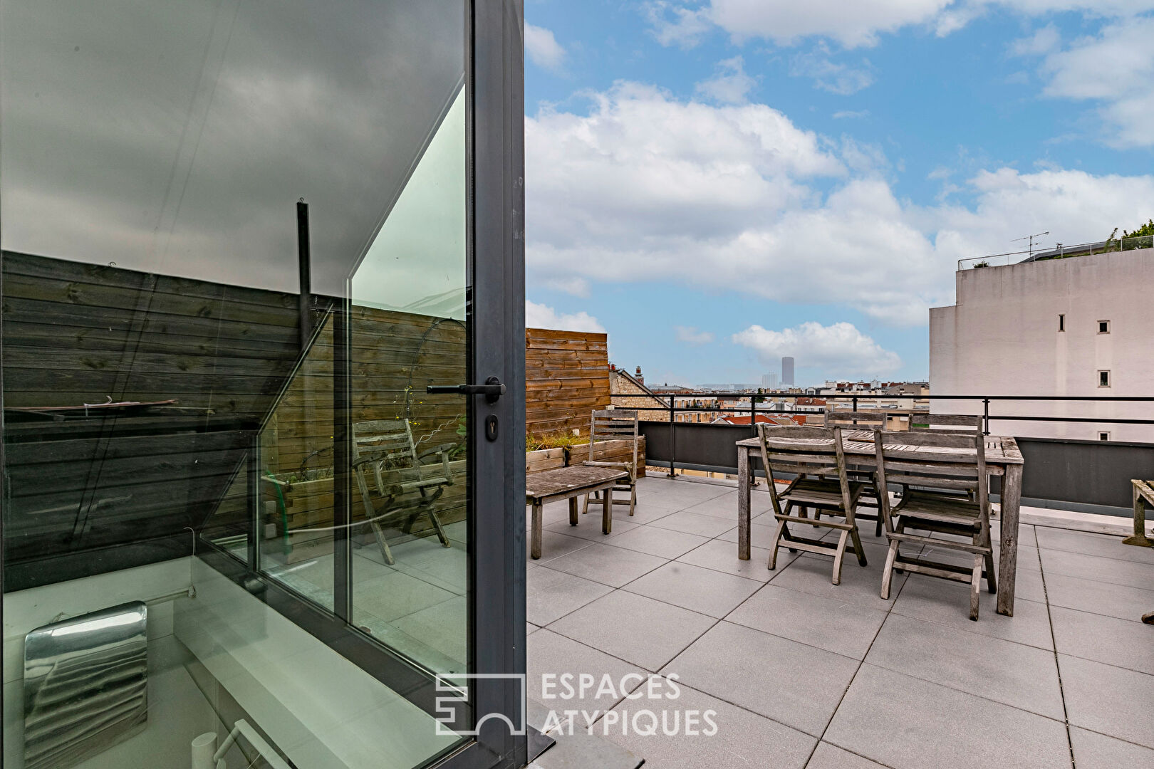 Rooftop duplex.