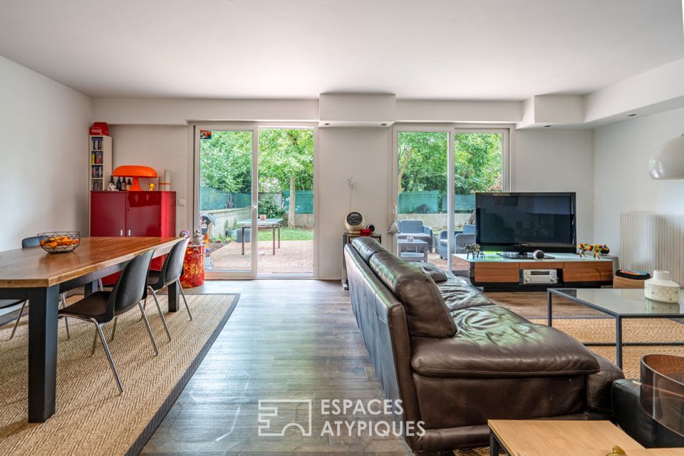 Appartement contemporain avec jardin