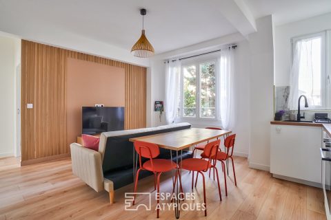 Revamped apartment, Courbevoie station area