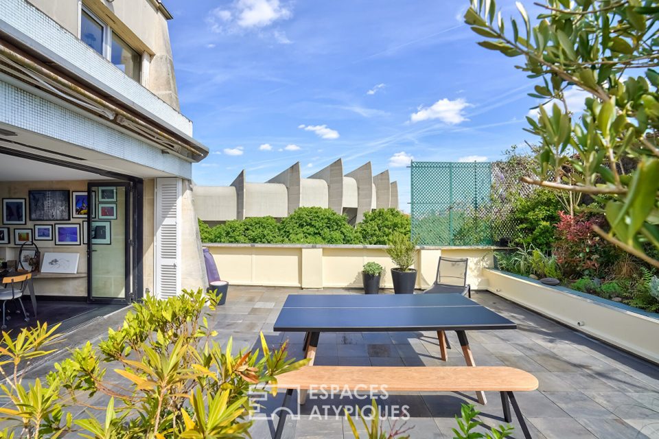 Duplex avec terrasse signé par l'architecte Henri Pottier au coeur du quartier des Princes