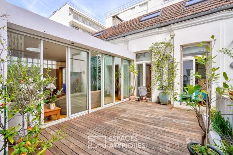 Duplex “like a house” close to Marcel Sembat