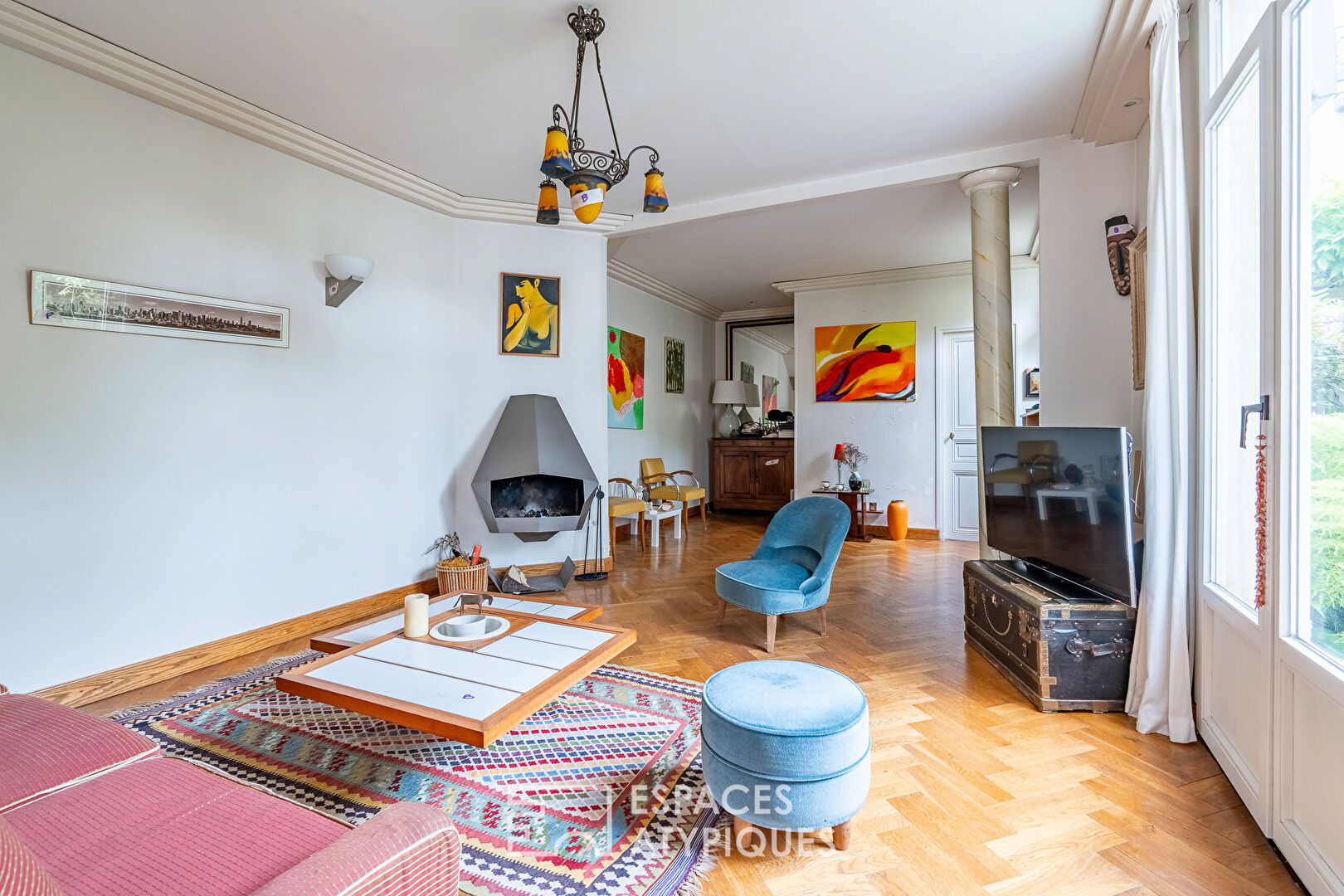 Maison familiale bardage bois et son annexe à Issy-les-Moulineaux