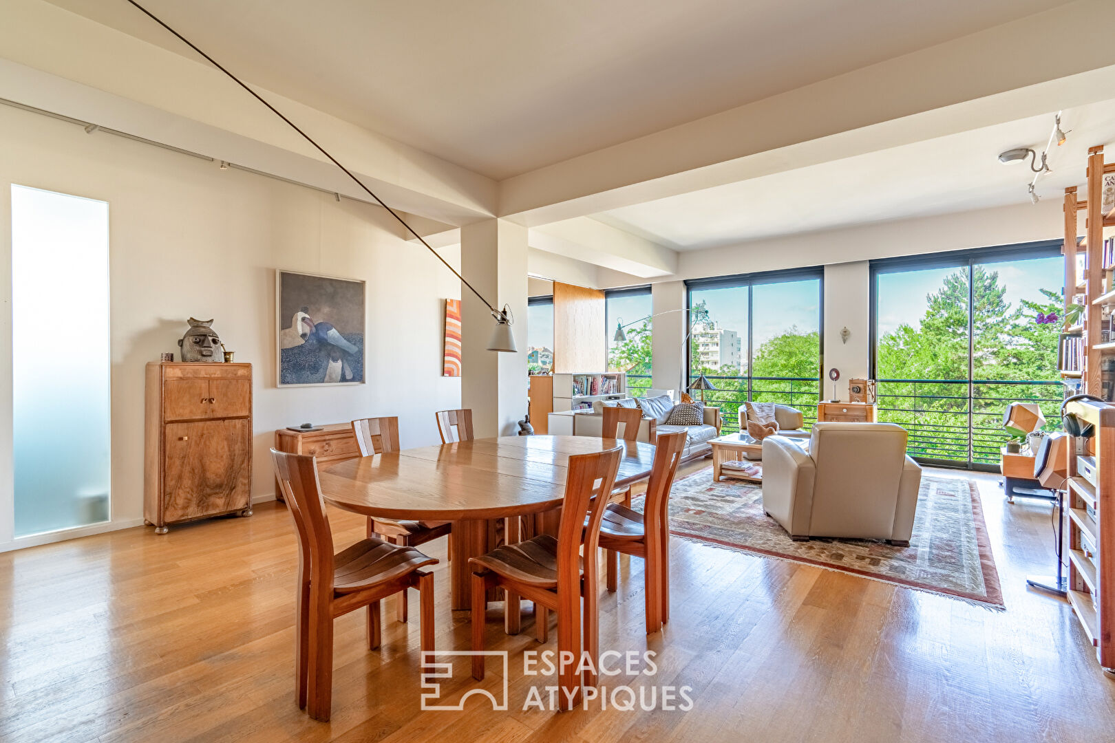Appartement Loft contemporain avec jardin partagé