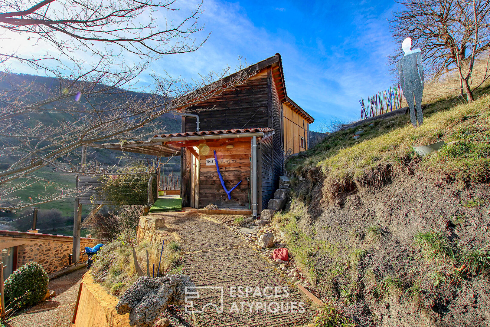 Wooden house in a haven of peace