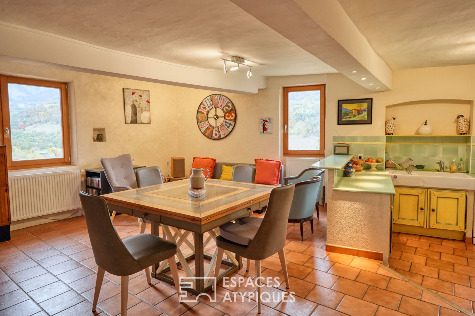 Village house with panoramic view and garden