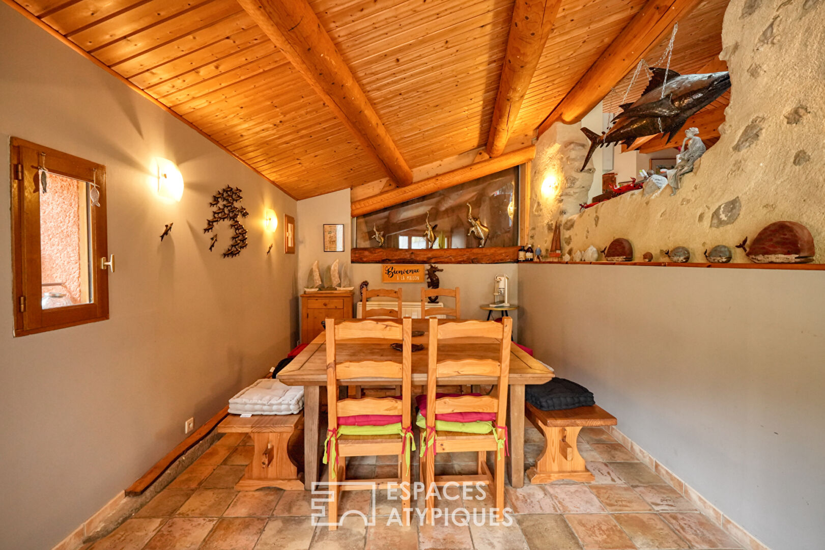 Village house with panoramic view and garden