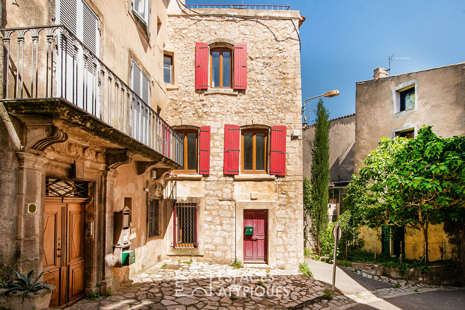 Stone village house – private garden and roof terrace