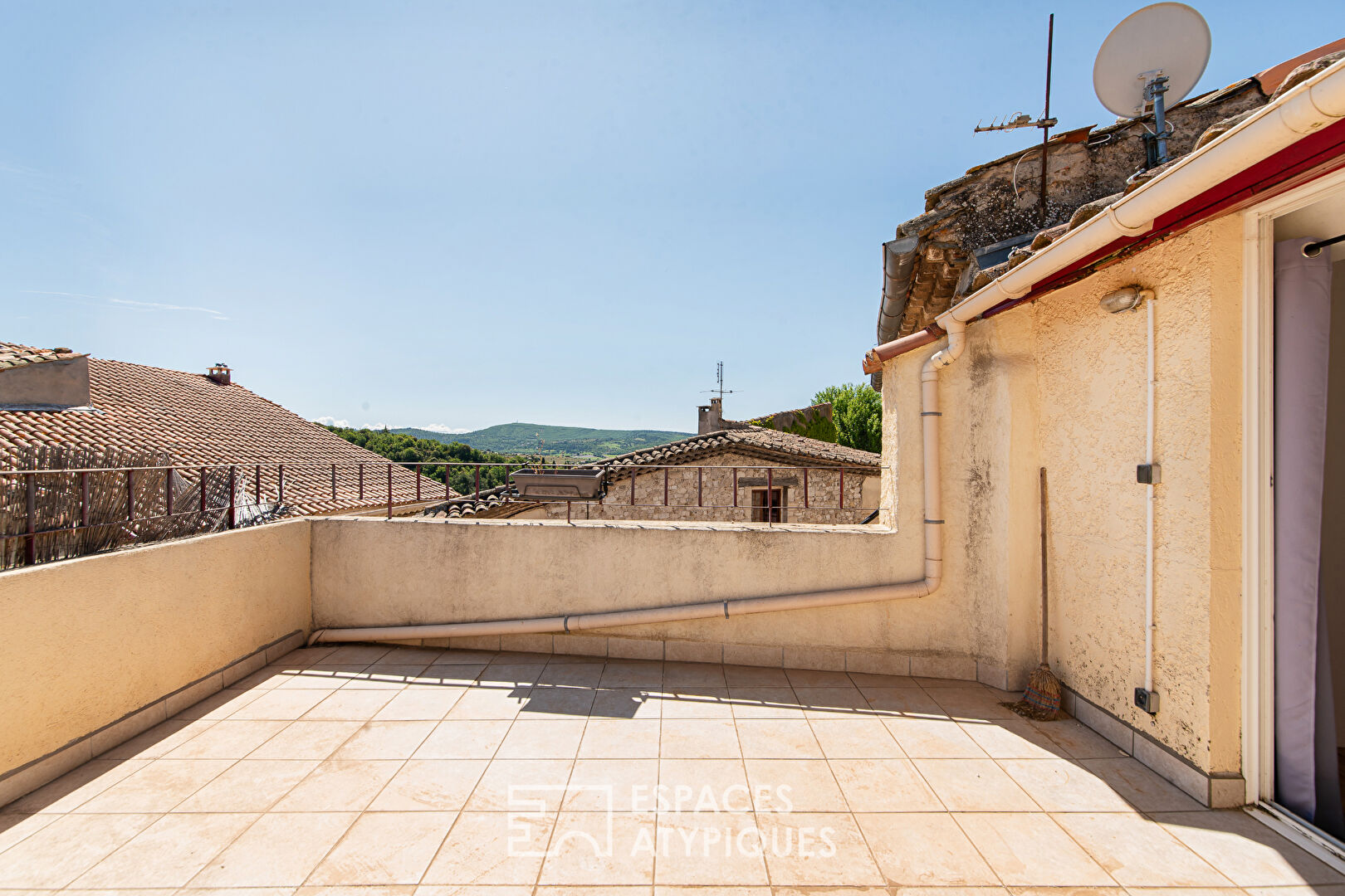 Stone village house – private garden and roof terrace