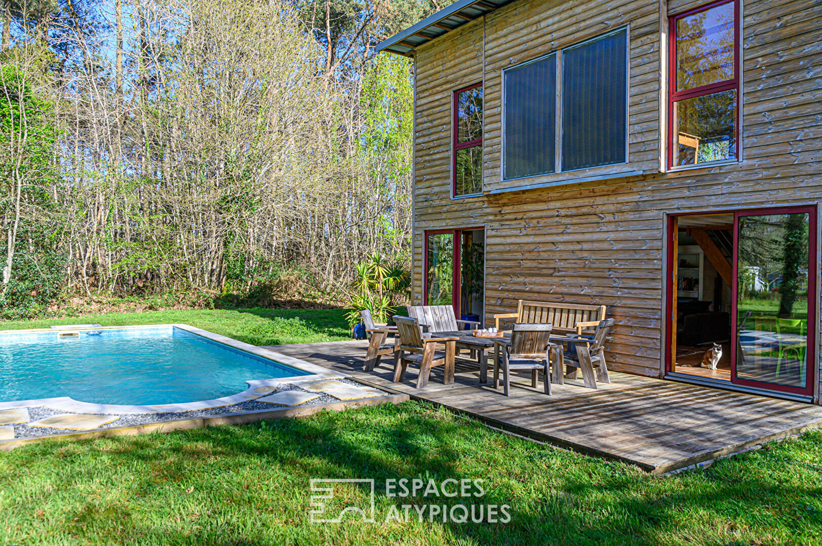 Maison d’architecte dans son cadre naturel