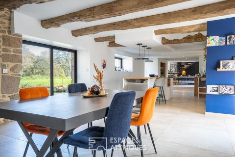 Superbe longère entièrement rénovée à quelques minutes de Pontivy