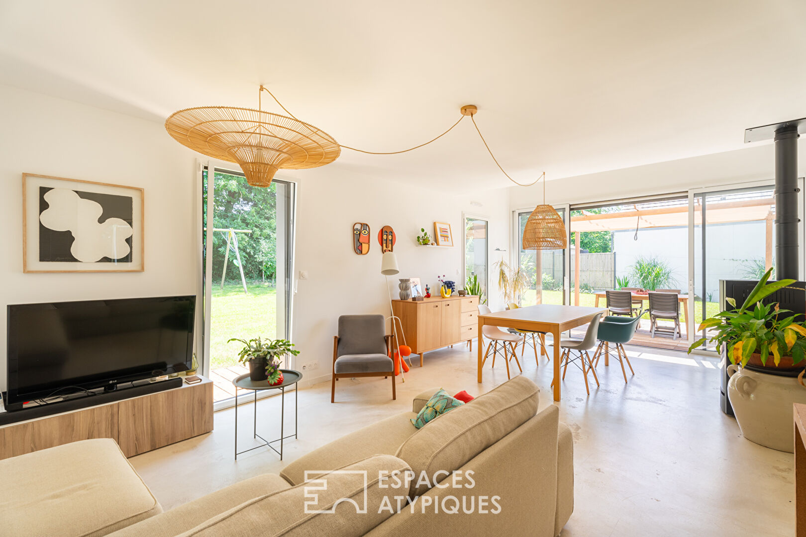 Maison d’architecte à Plescop, dans un environnement calme et résidentiel