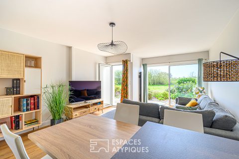 Appartement rénové dans domaine privé avec piscine