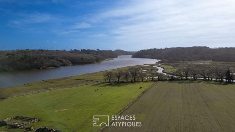 Maison familiale avec vue sur le Scorff à cinq minutes de Lorient
