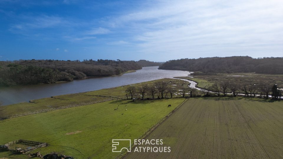 Maison familiale avec vue sur le Scorff à cinq minutes de Lorient