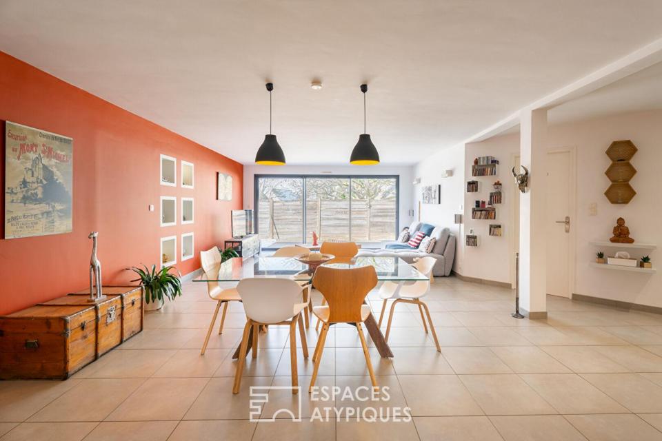 Maison moderne de plain-pied à l'entrée du Golfe du Morbihan