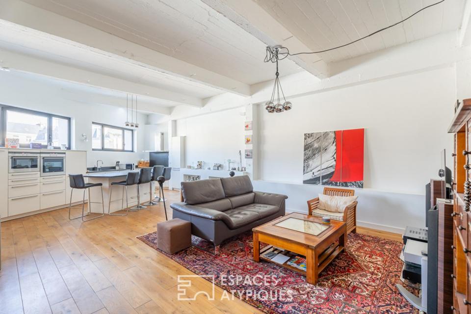 Appartement esprit loft intra muros, à deux pas du port de Vannes