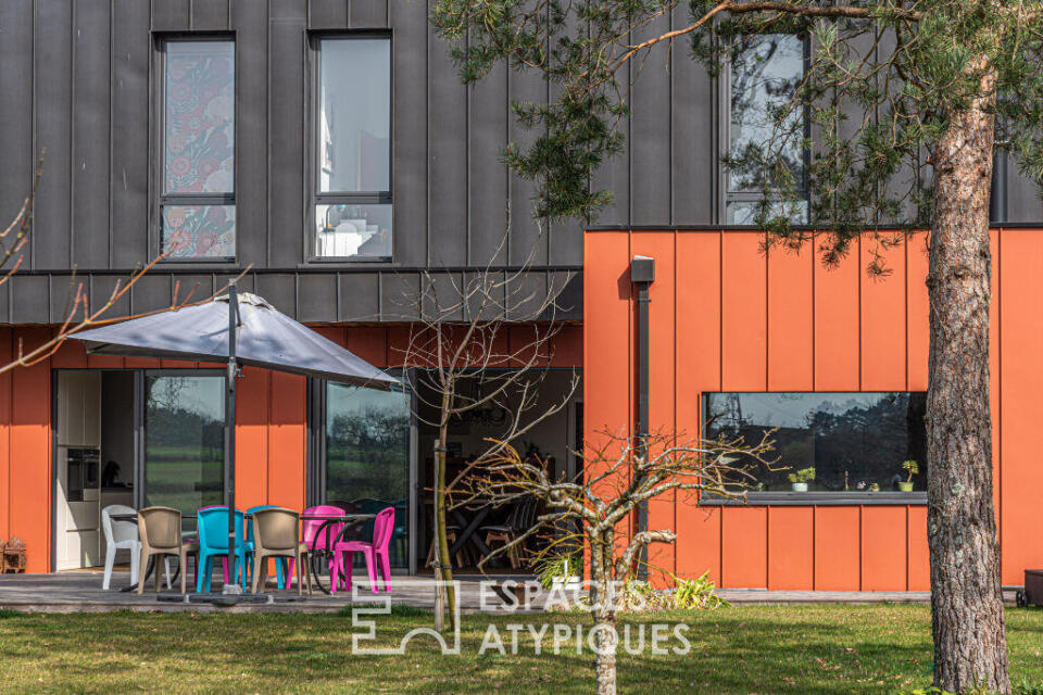 Maison contemporaine à ossature bois