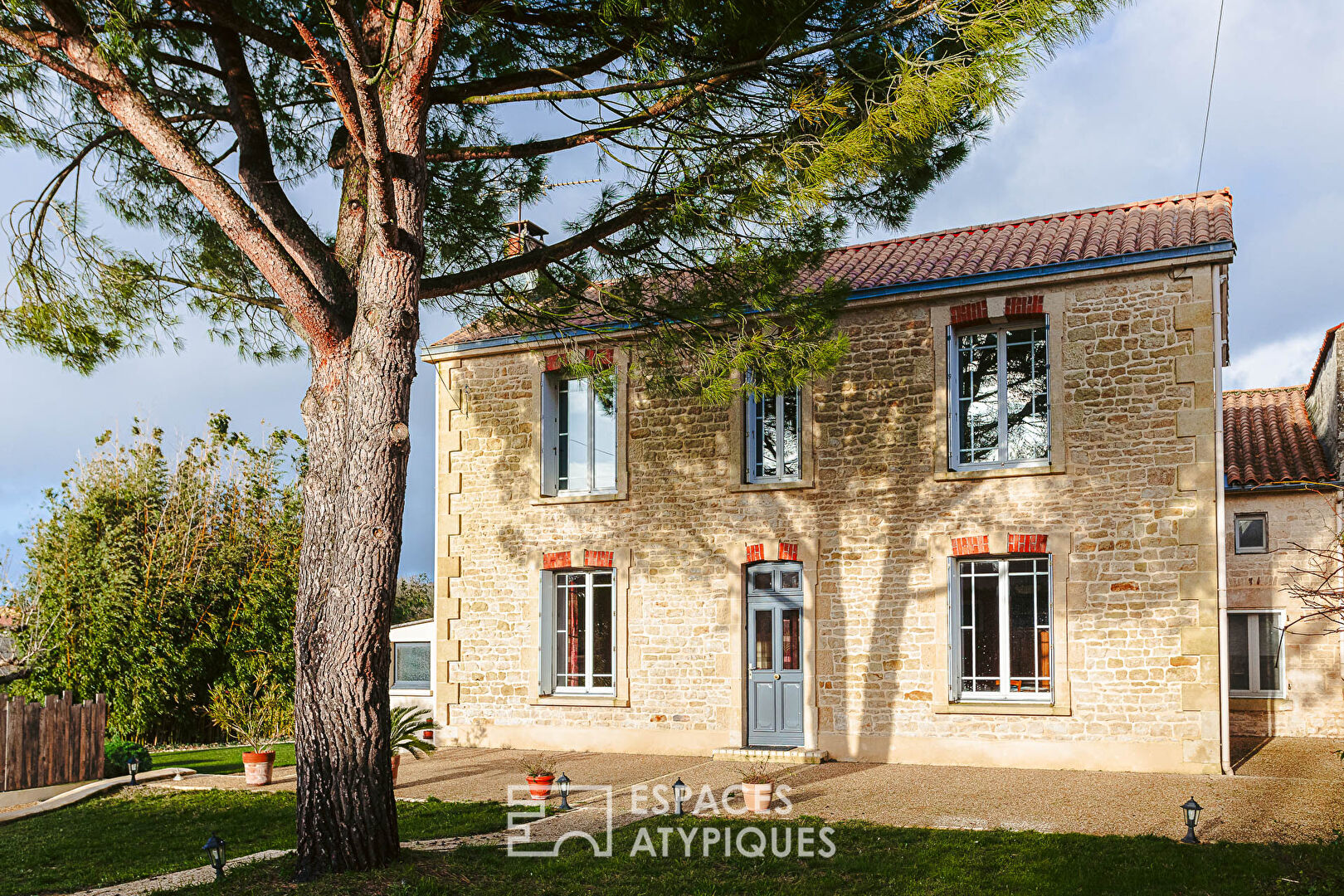 Authentic stone house with swimming pool and outbuildings