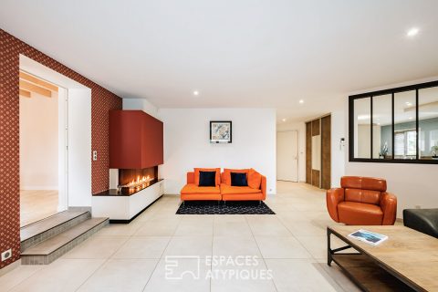 Ensemble de deux maisons avec jardin et piscine