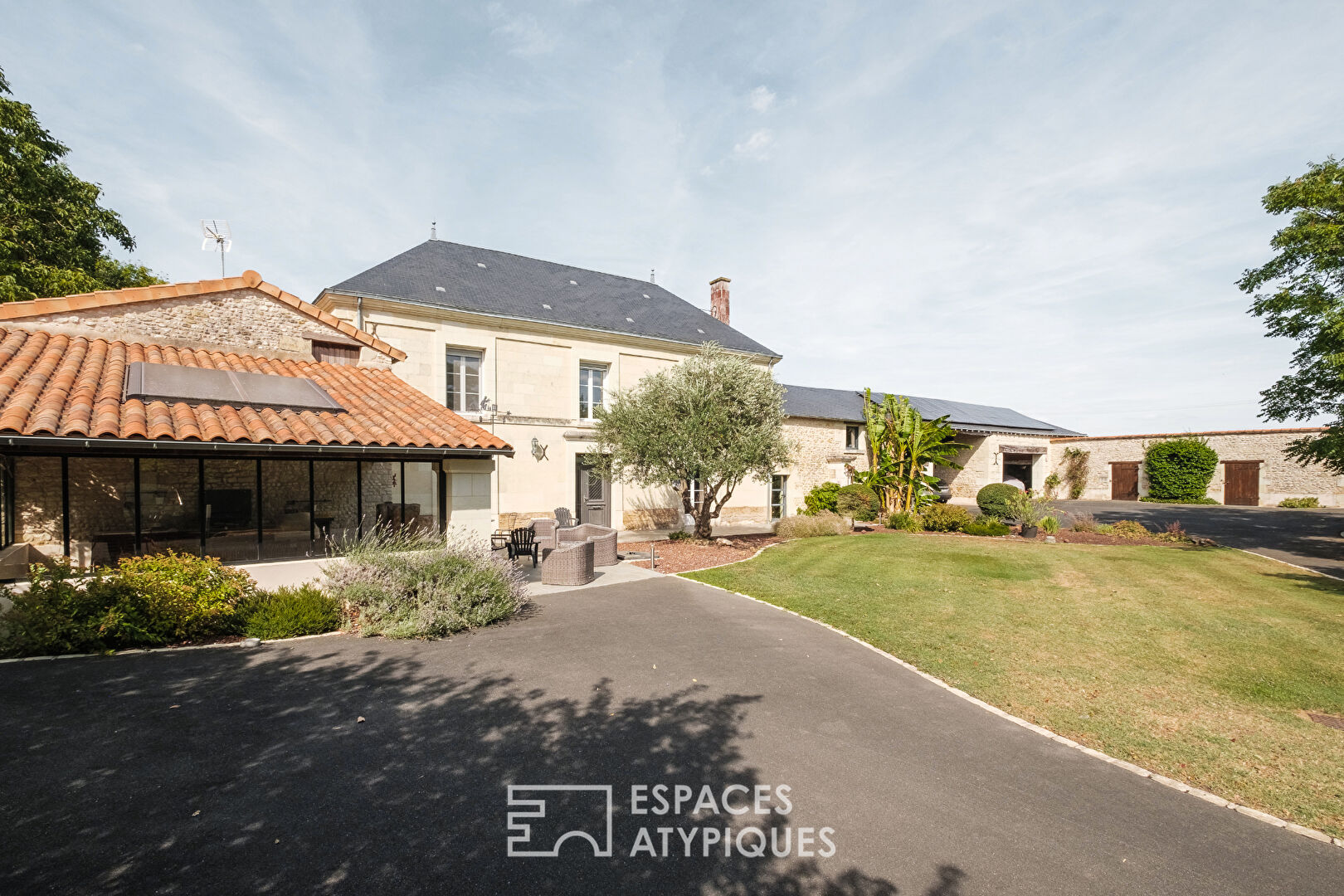 Renovated character property and its landscaped park