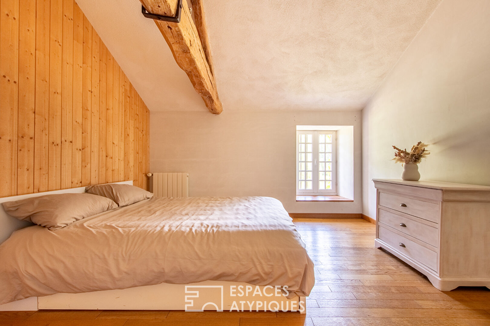 Farmhouse with rustic charm and natural setting with outbuildings