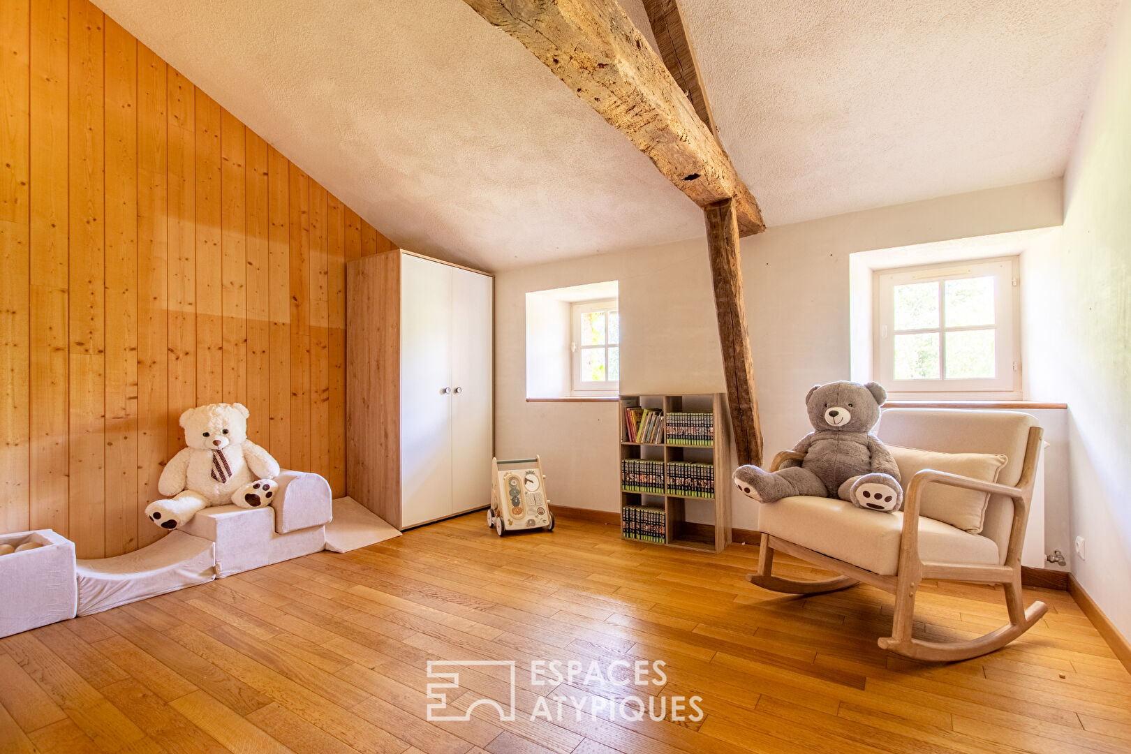 Farmhouse with rustic charm and natural setting with outbuildings