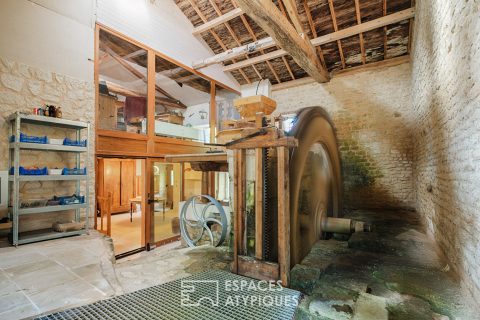 13th century watermill and its wheel