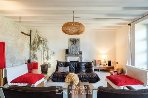 Maison de caractère entre béton et pierres au coeur du Marais