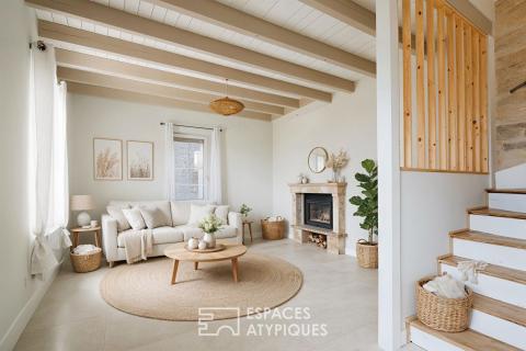 Maison de caractère alliant pierre et touches contemporaines