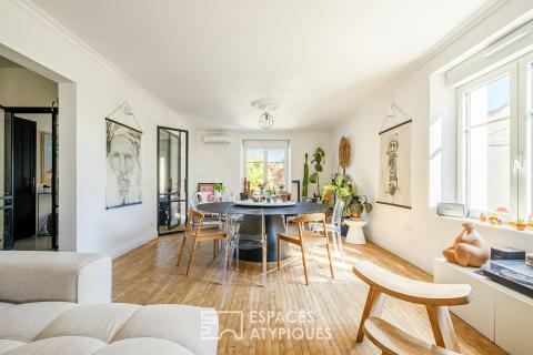 L&rsquo;esprit sixties revisité : maison familiale au calme avec studio indépendant