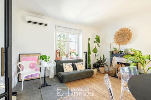 L&rsquo;esprit sixties revisité : maison familiale au calme avec studio indépendant