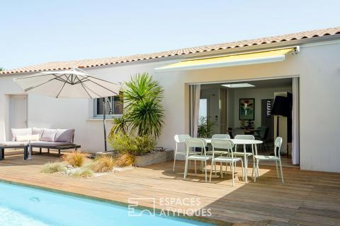 Un havre lumineux avec piscine au coeur de Sainte-Pezenne