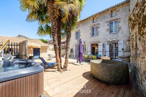 Maison familiale du XIVe avec vaste jardin et piscine en coeur de ville