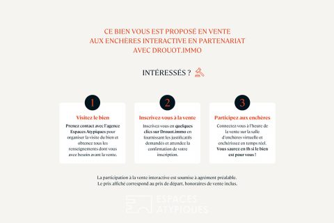 Propriété d’exception avec piscine intérieure et vue imprenable sur les châteaux de Chauvigny