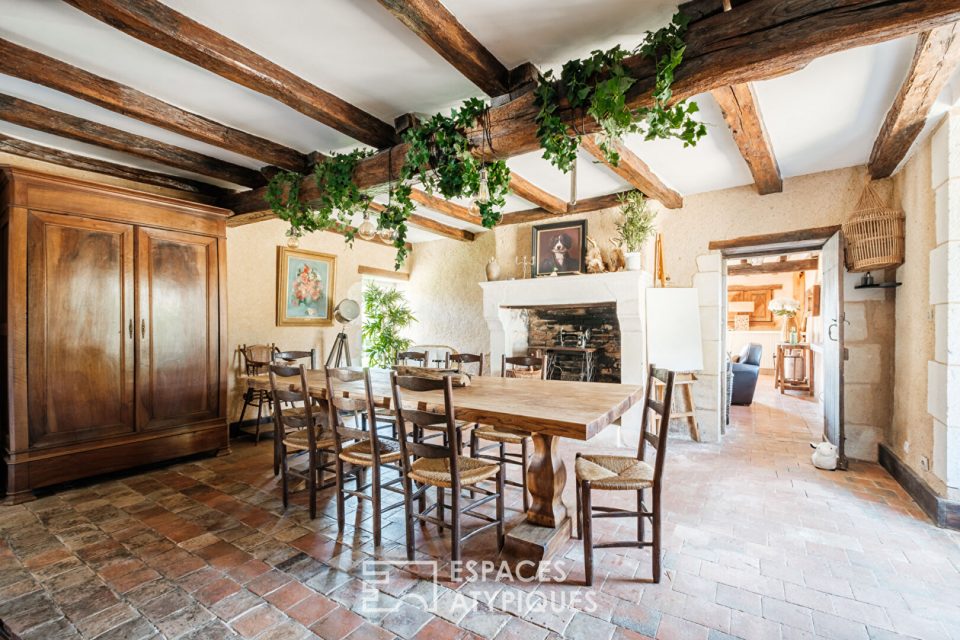 Maison de charme et son étang en pleine nature