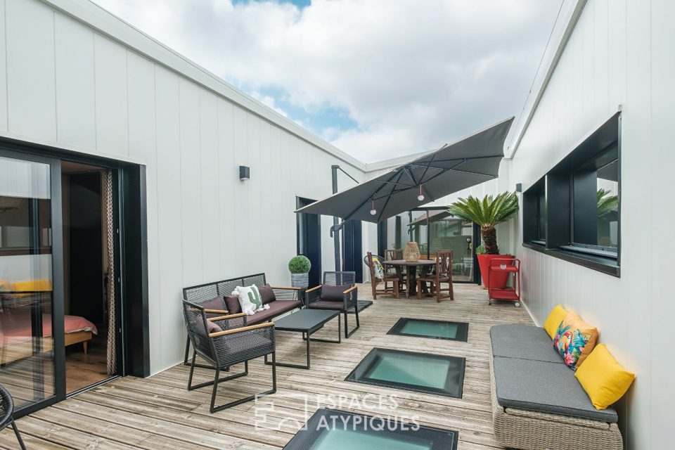 Loft contemporain avec piscine