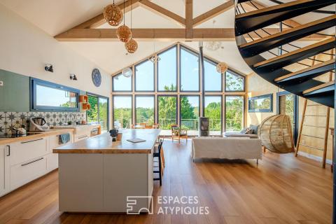 L&rsquo;horizon pour décor : maison ossature bois à Migné-Auxances