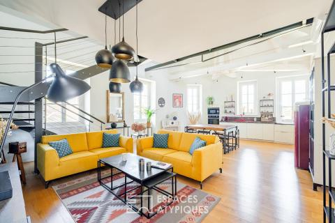 Loft d&rsquo;architecte avec terrasse suspendue, ascenseur privatif et double garage – Poitiers Plateau