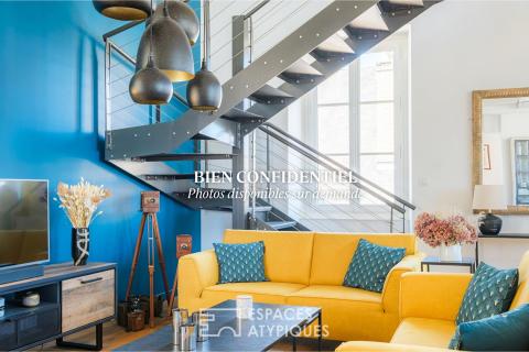 Loft d&rsquo;architecte avec terrasse suspendue, ascenseur privatif et double garage – Poitiers Plateau